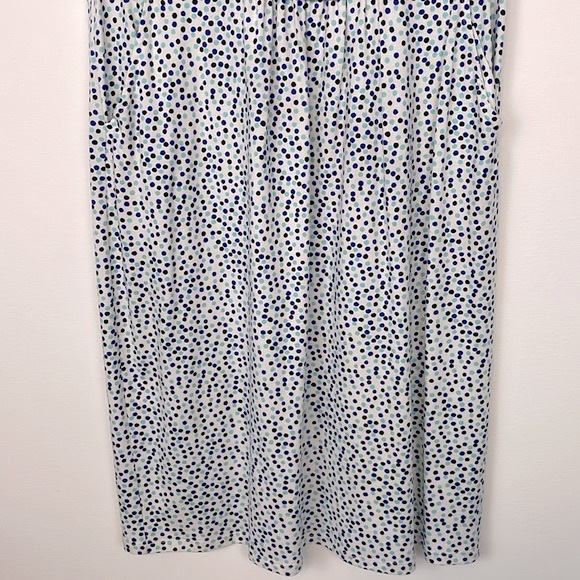 Boden Margot Jersey Knit Blue Polka Dot Midi Dress. Size 12L. - Picture 5 of 15